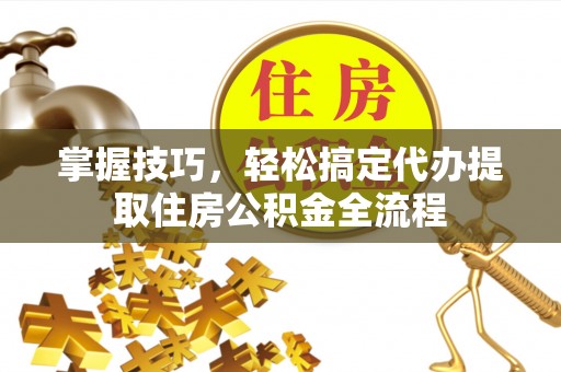 布拖掌握技巧，轻松搞定代办提取住房公积金全流程